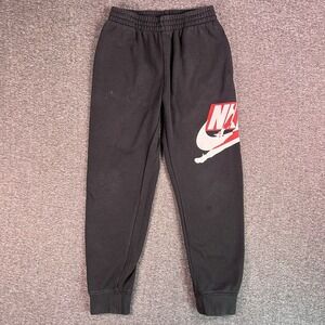 Jordan Sweatpants  Youth Kids Medium (10-12) Black Nike Air Swoosh Fit22.5x24